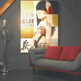 Canapé-lit et ambiance asiatique